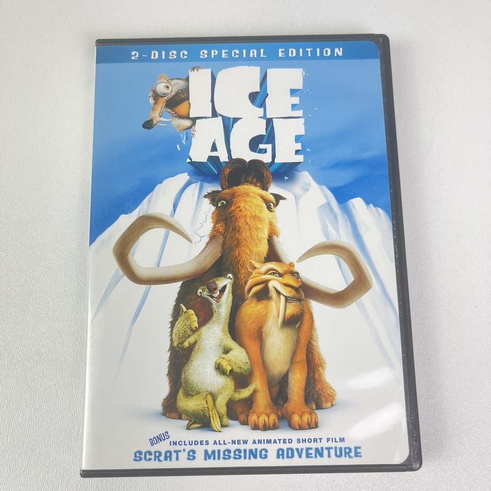 Ice Age DVD 2002 2 Disc Set Includes Full Frame and Widescreen Versions